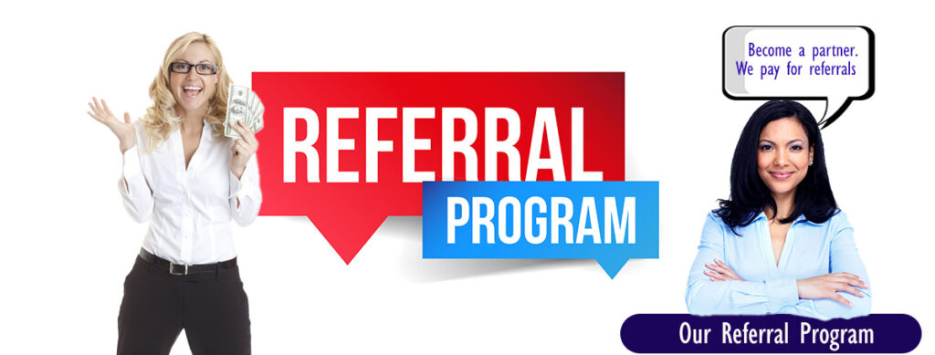 We pay for referrals